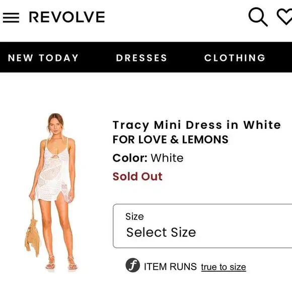 For Love And Lemons Crochet White Dress Size S BNWOT - Picture 8 of 8